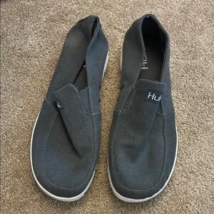 Huk Gray Slip-On Loafers size 14